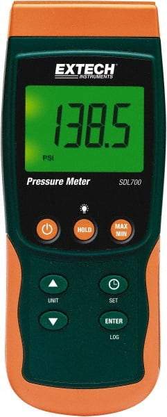 Extech - 29 Max psi, 0.5% Accuracy, Pressure Meter - Americas Industrial Supply