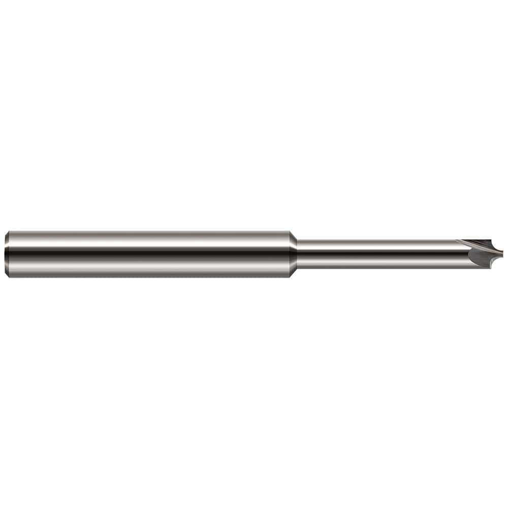 Harvey Tool - Corner Rounding End Mills; Material: Solid Carbide ; Single or Double End: Single ; Radius (Decimal Inch): 0.0250 ; Mill Diameter (Inch): 3/32 ; Mill Diameter (Decimal Inch): 0.0930 ; Number of Flutes: 2 - Exact Industrial Supply