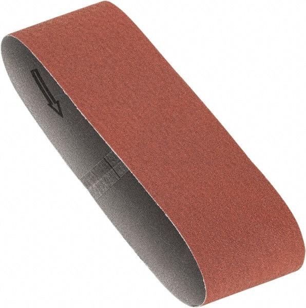 Porter-Cable - 3" Wide x 21" OAL, 80 Grit, Aluminum Oxide Abrasive Belt - Aluminum Oxide, Medium, Coated, X Weighted Cloth Backing, Dry - Americas Industrial Supply