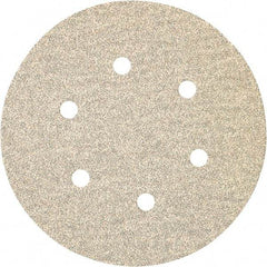 Porter-Cable - 6" Diam, 180 Grit Zirconia Alumina Adhesive PSA Disc - Very Fine Grade, Tan, C Weighted Backing, Flexible, 13,000 Max RPM - Americas Industrial Supply