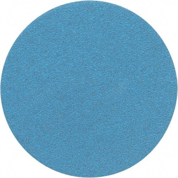 Porter-Cable - 6" Diam, 120 Grit Zirconia Alumina Adhesive PSA Disc - Fine Grade, Tan, C Weighted Backing, Flexible, 13,000 Max RPM - Americas Industrial Supply