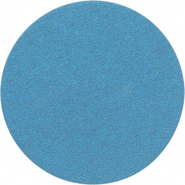 Porter-Cable - 5" Diam, 100 Grit Zirconia Alumina Adhesive PSA Disc - Fine Grade, Tan, C Weighted Backing, Flexible, 13,000 Max RPM - Americas Industrial Supply