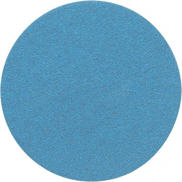 Porter-Cable - 5" Diam, 120 Grit Zirconia Alumina Adhesive PSA Disc - Fine Grade, Tan, C Weighted Backing, Flexible, 13,000 Max RPM - Americas Industrial Supply