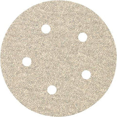 Porter-Cable - 5" Diam, 220 Grit Zirconia Alumina Adhesive PSA Disc - Very Fine Grade, Tan, C Weighted Backing, Flexible, 13,000 Max RPM - Americas Industrial Supply