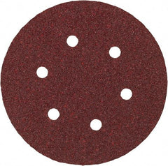 Porter-Cable - 6" Diam, 220 Grit Aluminum Oxide Adhesive PSA Disc - Very Fine Grade, Tan, C Weighted Backing, Flexible, 13,000 Max RPM - Americas Industrial Supply