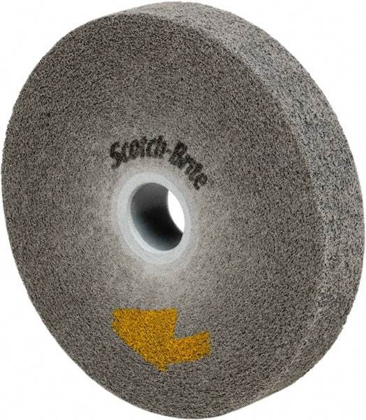 3M - 6" Diam, 1" Face Width, 1" Center Hole, Fine Grade, Silicon Carbide Deburring Wheel - Convolute, Medium Density 10 Grade, 6,000 RPM - Americas Industrial Supply