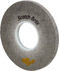 3M - 8" Diam, 1/2" Face Width, 3" Center Hole, Fine Grade, Silicon Carbide Deburring Wheel - Convolute, Medium Density 10 Grade, 4,500 RPM - Americas Industrial Supply