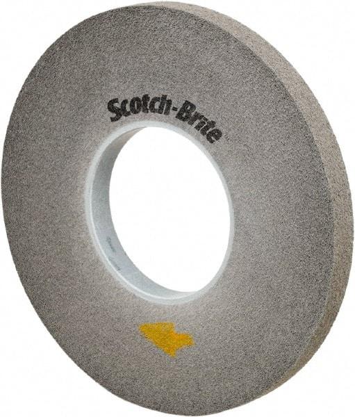 3M - 12" Diam, 1" Face Width, 5" Center Hole, Fine Grade, Silicon Carbide Deburring Wheel - Convolute, Medium Density 10 Grade, 3,000 RPM - Americas Industrial Supply