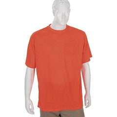 Ergodyne - Size S, Orange, High Visibility, Short Sleeve T-Pocket, - 1 Pocket, Polyester - Americas Industrial Supply