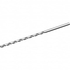 Kennametal - 2.4mm 135° 2-Flute Solid Carbide Extra Length Drill Bit - Americas Industrial Supply