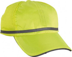 Ergodyne - Size Universal, General Purpose Baseball Cap - Lime Solid Pattern, Polyester - Americas Industrial Supply