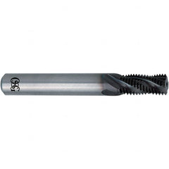 OSG - UNF, 0.096" Cutting Diam, 3 Flute, Solid Carbide Helical Flute Thread Mill - Internal Thread, 0.068" LOC, 1.661" OAL, 1/4" Shank Diam - Americas Industrial Supply