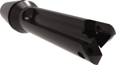 Allied Machine and Engineering - Series 0, 33/64 to 11/16" Diam, ER16 ER Collet, Straight Flute Spade Drill - 1-3/8" Max Depth, 1-57/64" Body Length, 3-5/64" OAL, Short Length, Through Coolant - Americas Industrial Supply