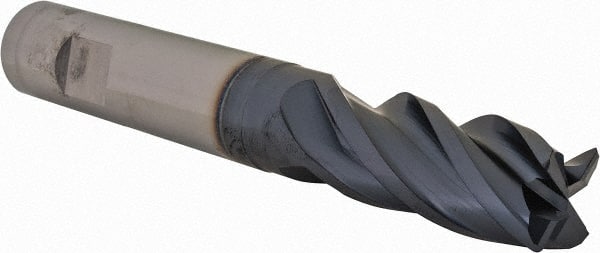 Iscar - 3/4" Diam 4 Flute Solid Carbide 0.04" Corner Radius End Mill - Americas Industrial Supply