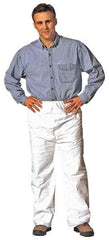 Dupont - Size S, Tyvek General Purpose Work Pants - 22 Inch Waist, 27 Inch Inseam, White - Americas Industrial Supply