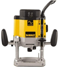 DeWALT - 8,000 to 22,000 RPM, 3 HP, 15 Amp, Plunge Base Electric Router - 1/4 and 1/2 Inch Collet - Americas Industrial Supply