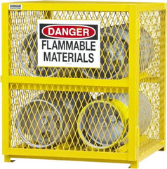 Durham - 1 Shelf Gas Cylinder Storage Cabinet - Steel, 30" Wide x 30" Deep x 35" High - Americas Industrial Supply