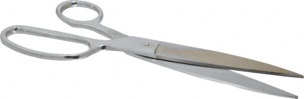 Heritage Cutlery - 5" LOC, 10" OAL Chrome Plated Standard Shears - Right Hand, Metal Straight Handle, For General Purpose Use - Americas Industrial Supply