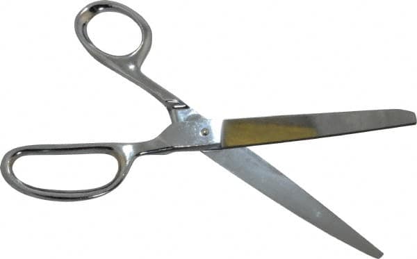 Heritage Cutlery - 4-1/4" LOC, 9" OAL Chrome Plated Standard Shears - Right Hand, Metal Straight Handle, For General Purpose Use - Americas Industrial Supply