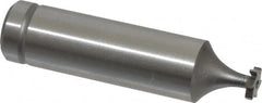 Made in USA - 1/4" Diam x 1/16" Face Width, Cobalt, 6 Teeth, Shank Connection Woodruff Keyseat Cutter - Uncoated, 2-1/16" OAL x 1/2" Shank, Straight Teeth, ANSI 202, Old Standard 201 - Americas Industrial Supply