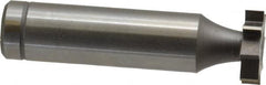 Made in USA - 5/8" Diam x 5/32" Face Width, Cobalt, 8 Teeth, Shank Connection Woodruff Keyseat Cutter - Uncoated, 2-5/32" OAL x 1/2" Shank, Straight Teeth, ANSI 505, Old Standard 6 - Americas Industrial Supply