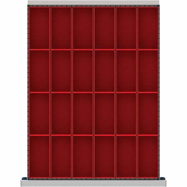 LISTA - 24-Compartment Drawer Divider Layout for 3.15" High Drawers - Americas Industrial Supply