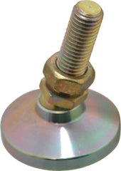 Gibraltar - 5/8-11 Bolt Thread, Studded Pivotal Stud Mount Leveling Pad & Mount - 6,000 Max Lb Capacity, 2-1/2" Base Diam - Americas Industrial Supply