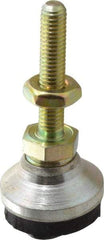 Gibraltar - 10-32 Bolt Thread, Studded Pivotal Stud Mount Leveling Pad & Mount - 150 Max Lb Capacity, 3/4" Base Diam - Americas Industrial Supply