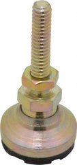 Gibraltar - 1/4-20 Bolt Thread, Studded Pivotal Stud Mount Leveling Pad & Mount - 200 Max Lb Capacity, 1" Base Diam - Americas Industrial Supply