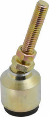 Gibraltar - 100 Lb Capacity, 3/8-16 Thread, 3-1/2" OAL, Zinc Stud, Studded Socket Mount Leveling Mount - 2" Stud Length, 1-1/4" Base Diam, Zinc Pad, 5/8" Hex - Americas Industrial Supply
