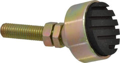 Gibraltar - 240 Lb Capacity, 1/2-13 Thread, 3-3/4" OAL, Zinc Stud, Studded Socket Mount Leveling Mount - 2" Stud Length, 1-7/8" Base Diam, Zinc Pad, 3/4" Hex - Americas Industrial Supply