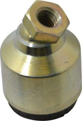 Gibraltar - 50 Lb Capacity, 3/8-16 Thread, 1-1/2" OAL, Zinc Stud, Tapped Socket Mount Leveling Pad - 1-1/4" Base Diam, Zinc Pad, 5/8" Hex - Americas Industrial Supply