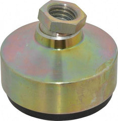 Gibraltar - 440 Lb Capacity, 5/8-11 Thread, 1-7/8" OAL, Zinc Stud, Tapped Socket Mount Leveling Pad - 2-1/2" Base Diam, Zinc Pad, 7/8" Hex - Americas Industrial Supply