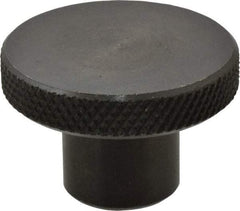 Gibraltar - 1-1/2" Head, Knurled Knob - Tapped, Steel - Americas Industrial Supply