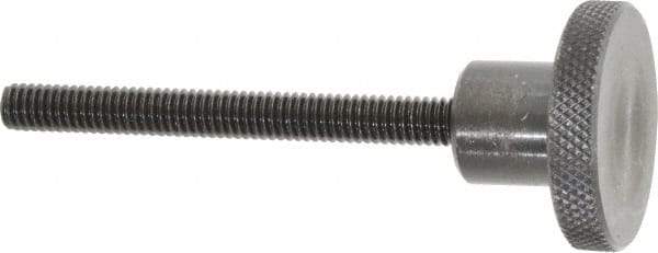 Gibraltar - 1-1/2" Head, Knurled Knob - Threaded Stem, Steel - Americas Industrial Supply