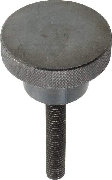 Gibraltar - 2-1/2" Head, Knurled Knob - Threaded Stem, Steel - Americas Industrial Supply