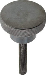 Gibraltar - 2-1/2" Head, Knurled Knob - Threaded Stem, Steel - Americas Industrial Supply