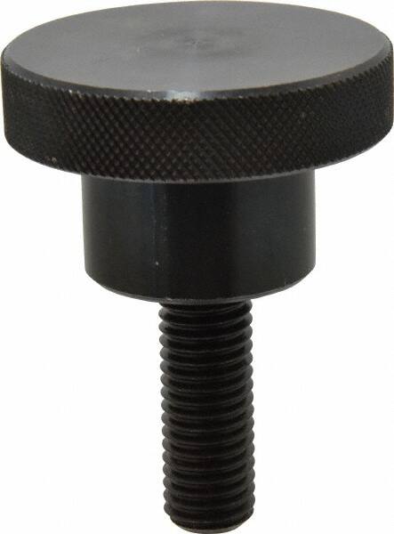 Gibraltar - 2-1/2" Head, Knurled Knob - Threaded Stem, Steel - Americas Industrial Supply
