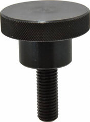 Gibraltar - 2-1/2" Head, Knurled Knob - Threaded Stem, Steel - Americas Industrial Supply
