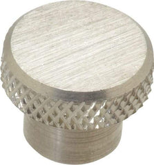 Gibraltar - 3/4" Head, Knurled Knob - Tapped, Stainless Steel - Americas Industrial Supply
