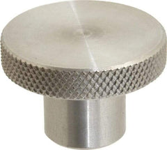 Gibraltar - 1-1/2" Head, Knurled Knob - Tapped, Stainless Steel - Americas Industrial Supply