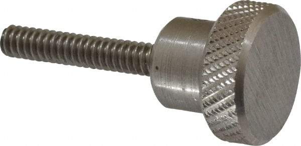 Gibraltar - 3/4" Head, Knurled Knob - Threaded Stem, Stainless Steel - Americas Industrial Supply