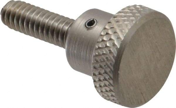 Gibraltar - 3/4" Head, Knurled Knob - Threaded Stem, Stainless Steel - Americas Industrial Supply