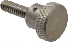 Gibraltar - 3/4" Head, Knurled Knob - Threaded Stem, Stainless Steel - Americas Industrial Supply