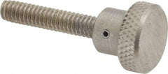 Gibraltar - 3/4" Head, Knurled Knob - Threaded Stem, Stainless Steel - Americas Industrial Supply