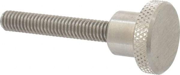 Gibraltar - 1" Head, Knurled Knob - Threaded Stem, Stainless Steel - Americas Industrial Supply