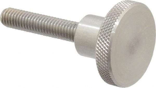 Gibraltar - 1-1/2" Head, Knurled Knob - Threaded Stem, Stainless Steel - Americas Industrial Supply