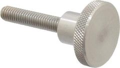 Gibraltar - 1-1/2" Head, Knurled Knob - Threaded Stem, Stainless Steel - Americas Industrial Supply