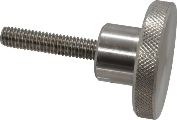 Gibraltar - 2" Head, Knurled Knob - Threaded Stem, Stainless Steel - Americas Industrial Supply