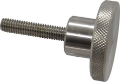 Gibraltar - 2" Head, Knurled Knob - Threaded Stem, Stainless Steel - Americas Industrial Supply
